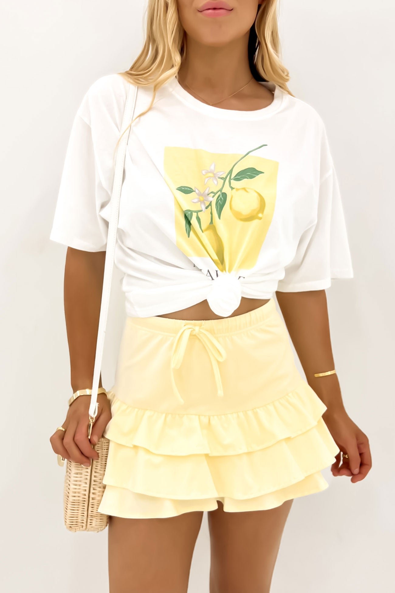 Nola-Mini-Skirt-Yellow